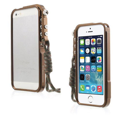 Premium (Ruskea) iPhone 6 Metallinen Bumper