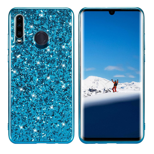 Glitter Huawei P30 Lite kuoret - Syaani