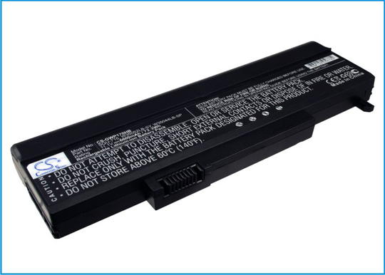 Gateway T6810 T6300 akku 6600 mAh - Musta