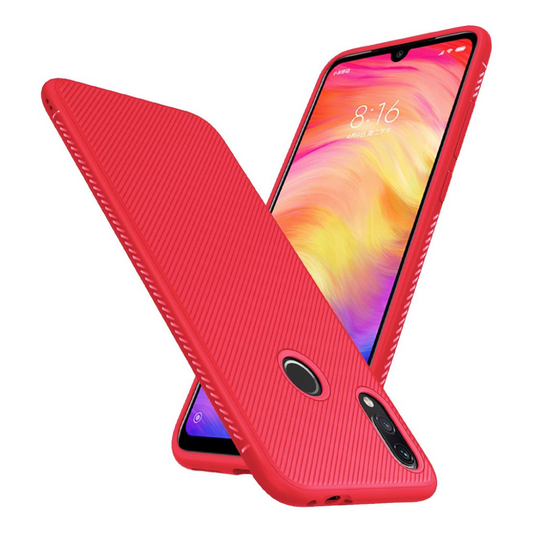Xiaomi Redmi Note 7 jazz series suojakotelo - Punainen
