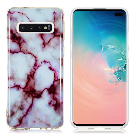 Samsung Galaxy S10 marmori kuosi pehmeä Suojakotelo - Malli F
