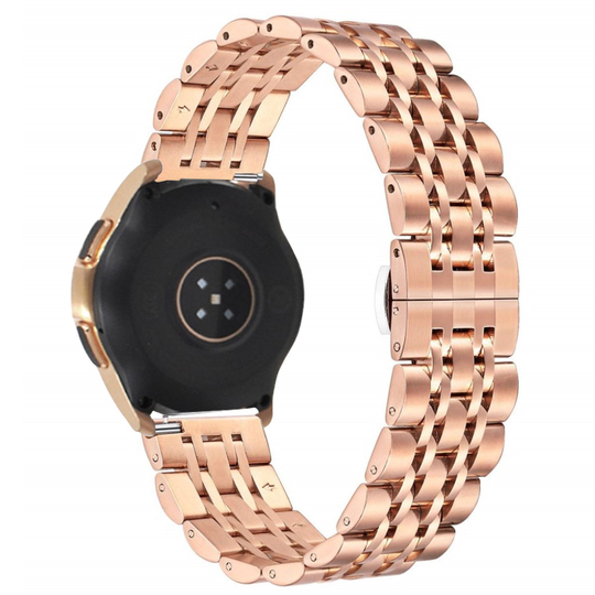 Samsung Galaxy Watch (42mm) stainless steel buckle watch band - Rose Gold