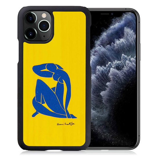 Man&Wood premium case for iPhone 11 Pro - Nu bleu