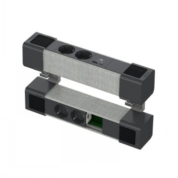 SCHNEIDER ELECTRIC UNICA SYSTEM+ PÖYT.YKS. 4XSCHUKO+USBA/C+RJ VARAUS, ANTR/HARM
