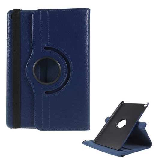iPad Mini (2019) litsi nahkainen suojakotelo - Tummansininen