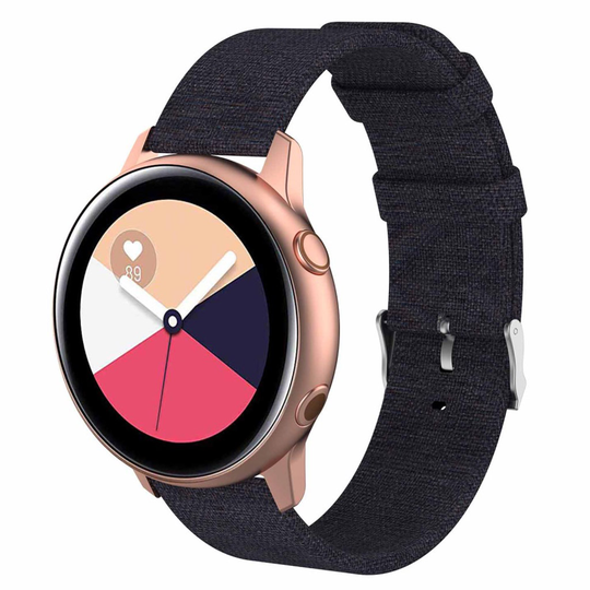 Samsung Galaxy Watch Active metal buckle watchband - Black