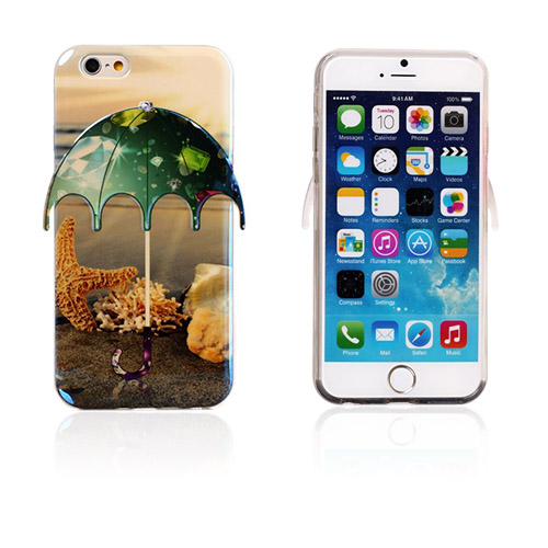 3D Umbrella (Meritähti & Timantit) iPhone 6 Suojakuori