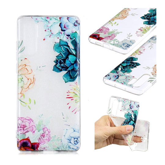 Huawei P30 Pro printtikuosi pehmeä suojakotelo - Kukkiva Kukka
