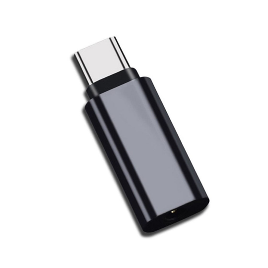 Universaali CY UC-075 Tyyppi-C to 3.5mm Kuuloke Adapteri USB-C 3.1 Uros AUX Audio Naaraaseen - Musta
