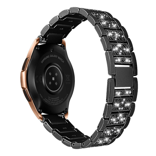 Samsung Galaxy Watch (42mm) rhinestone décor watch band - Black
