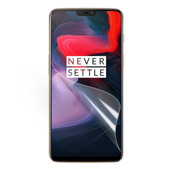 OnePlus 6 kirkas pintainen pehmeä LCD näyttö suojakalvo - Transparentti