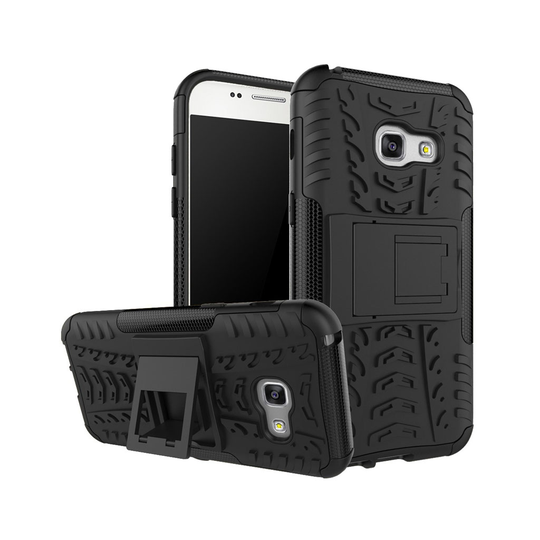 Samsung Galaxy A3 (2017) Liukumaton Hybridi Kuori - Musta
