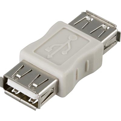 USB Adapteri A-tyyppi Naaras - A-tyyppi Naaras, Sukupuolenvaihtaja