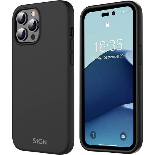 Liquid Silicone Case For IPhone 14 Pro - Black