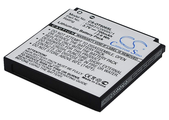 Alcatel OT-606 OT-606 Sparq OT-606A akku 700mAh