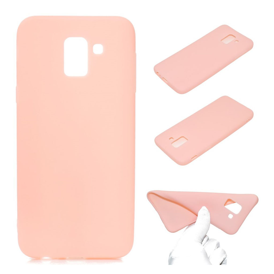 Samsung Galaxy J6 (2018) Pehmeä Himmeä TPU Takasuoja Kuori Puhelimelle - Pinkki