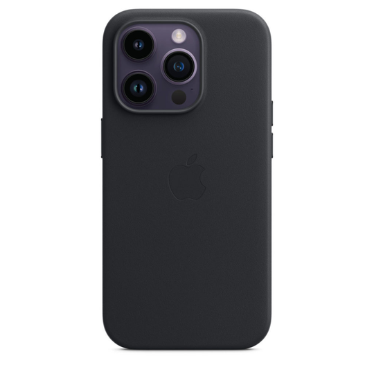 APPLE IPhone 14 Pro Leath Case MgS Midni