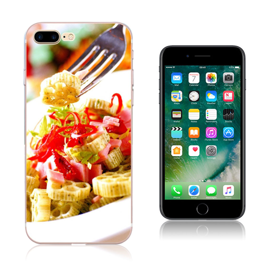 Softlyfit Phone 7 Plus / 8 Plus Kohokuvio Joustava Muovikuori - Lootus Juuri Jälkiruoka