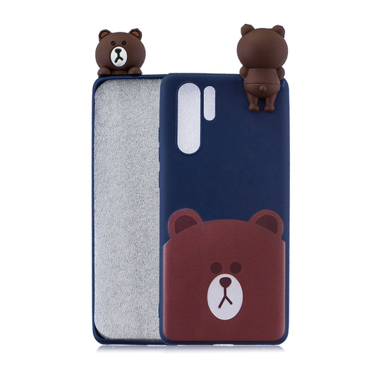 Huawei P30 Pro 3D Suloinen nukke kuosi suojakotelo - Nalle