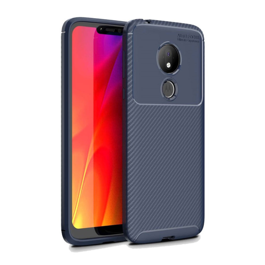 Motorola Moto G7 Power carbon shockproof case - Blue
