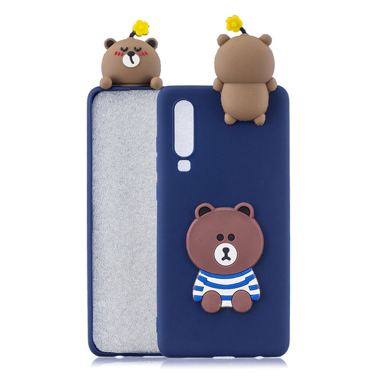 Cute 3D Samsung Galaxy A70 kuoret - Karhu
