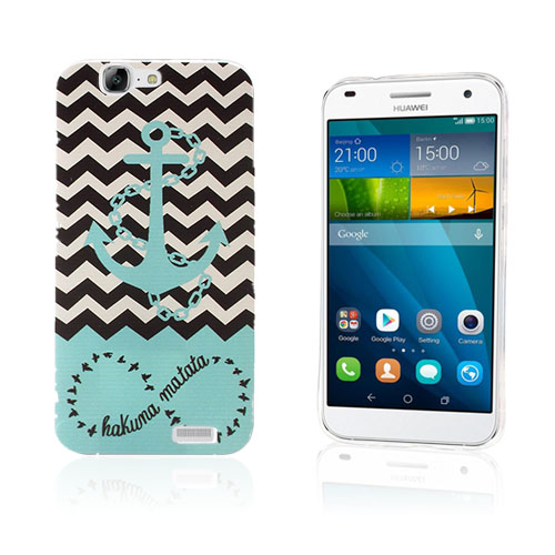 Westergaard Huawei Ascend G7 Kuori - Ankkuri Ja Chevron Raidat