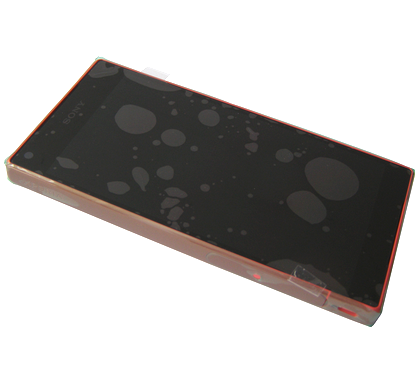 Etupaneeli kosketuspaneelilla ja LCD näytöllä Sony E5803 / E5823 Xperia Z5 Compact - Coral / punainen(Alkuperäinen)