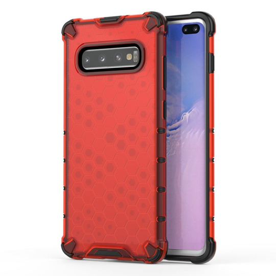 Bofink Honeycomb Samsung Galaxy S10 Plus kuoret - Punainen