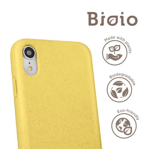 Forever Bioio 100% biohajoava suojakotelo Huawei P Smart 2019 - Keltainen