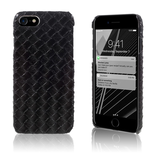 Persson iPhone 7 / 8 Keinonahalla Päällystetty Kuori - Punos Kuvio