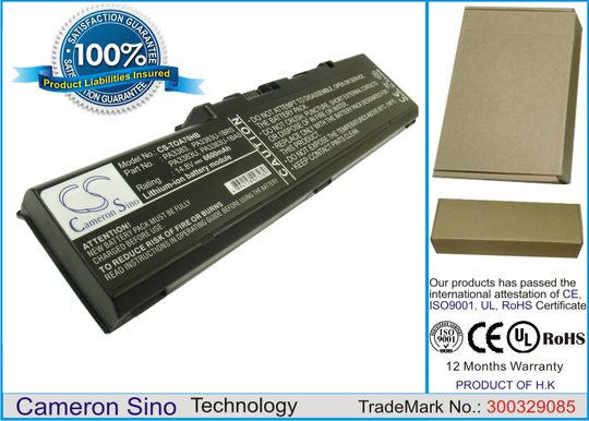 Toshiba Satellite P30 Satellite A75 akku 6600 mAh