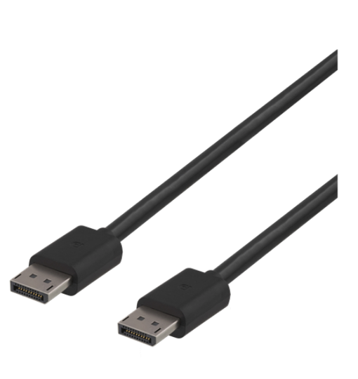 DisplayPort-näyttökaapeli, 7680 X 4320 Taajuudella 60 Hz, 32,4 Gb/s, 2 M, Musta, 20-pinninen Uros