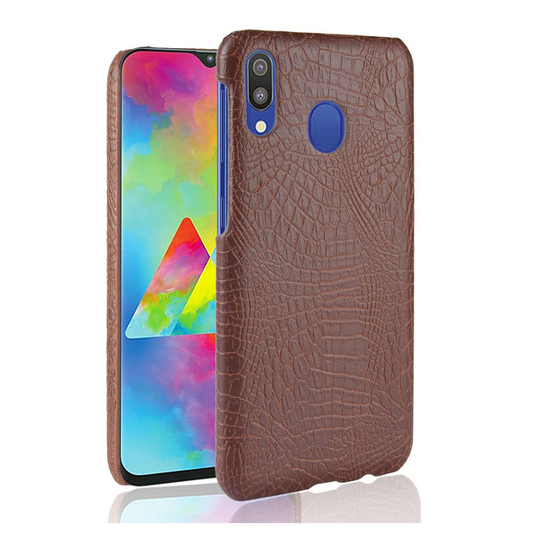 Samsung Galaxy A40 crocodile coated case - Brown