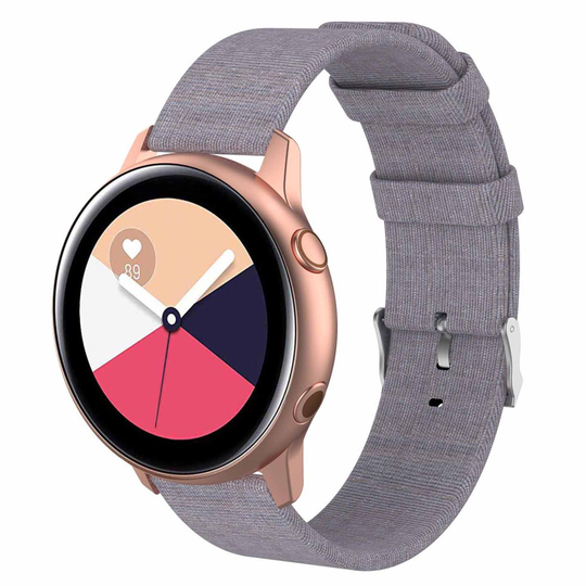 Samsung Galaxy Watch Active metal buckle watchband - Light Grey