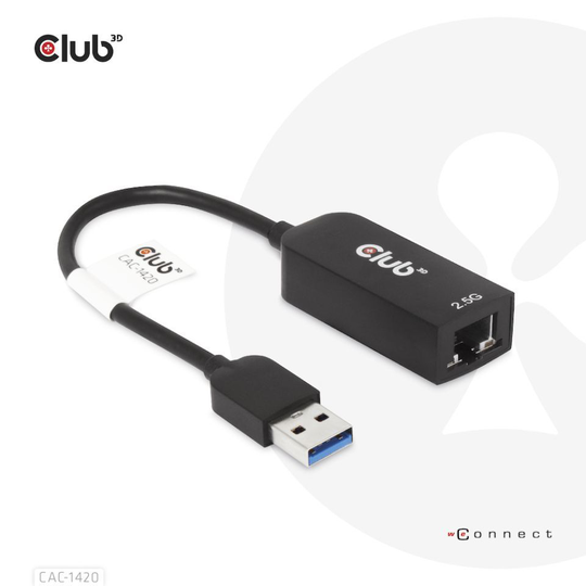 CLUB 3D USB TYPE A 3.1 GEN 1 TO RJ45