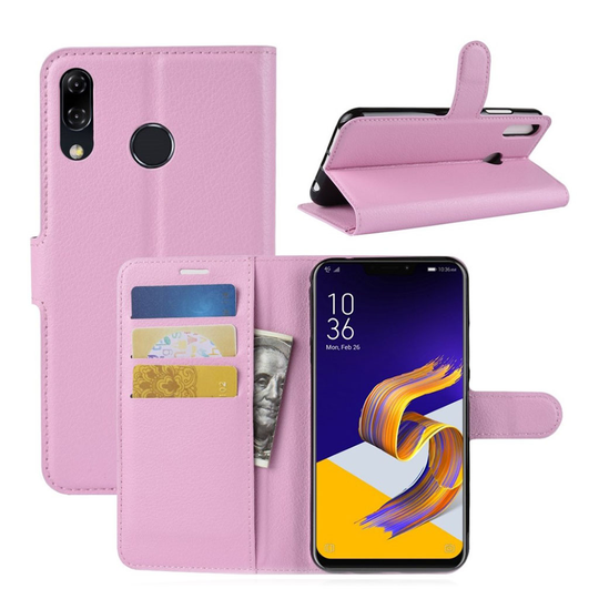 Asus ZenFone 5 (ZE620KL) Liitsihedelmän Jyväinen PU Nahkinen Lompakko Suojakotelo - Pinkki