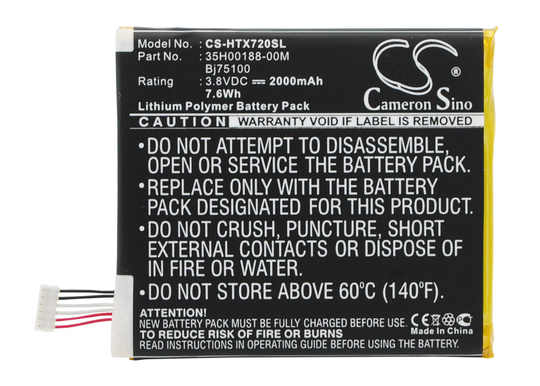 HTC Edge Evita Evitare akku 2000 mAh