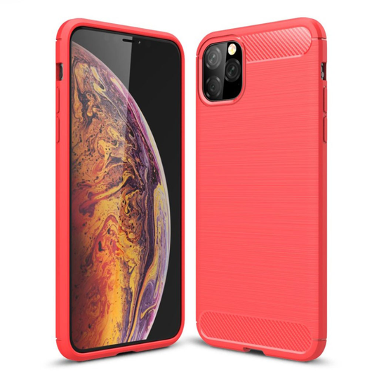 Carbon Flex iPhone 11 Pro Max kuoret - Punainen