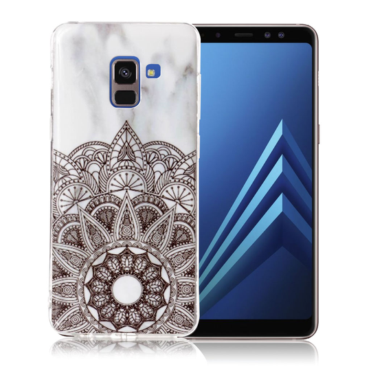 Samsung Galaxy A8 (2018) IMD Kuviollinen Pehmeä TPU Takasuoja Kuori - Mandala Marmori