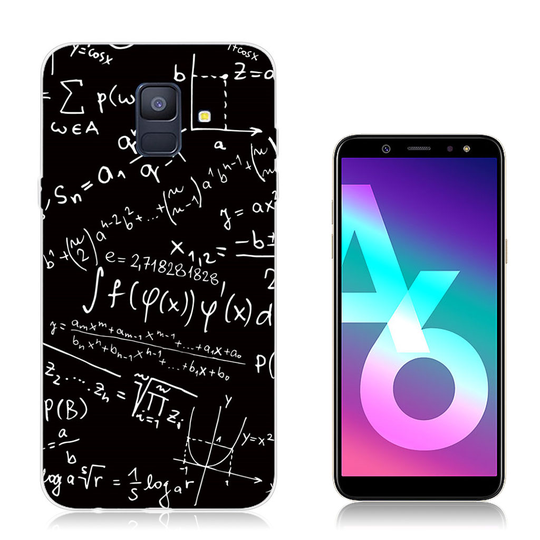 Samsung Galaxy A6 (2018) Muovinen Joustava Kuvallinen Takasuoja Kuori - Matemaattinen Kaava