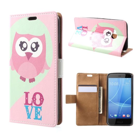 HTC U11 Life ainutlaatuinen suojakotelo - Pinkki pöllö