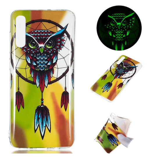 Samsung Galaxy A70 luminous pattern case - Owl and Dream Catcher
