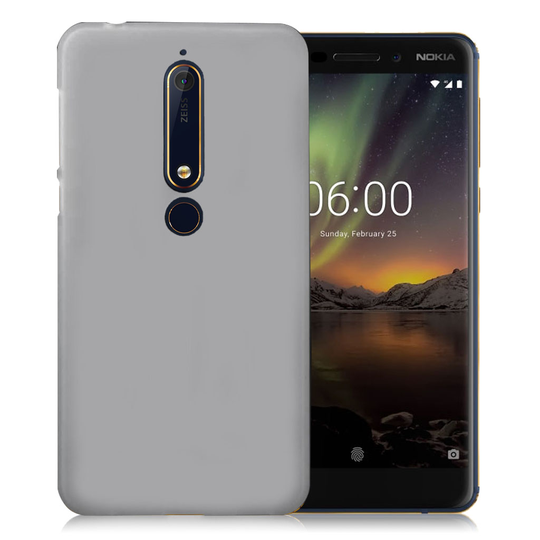Nokia 6 (2018) mattapintainen suojakuori - Valkoinen