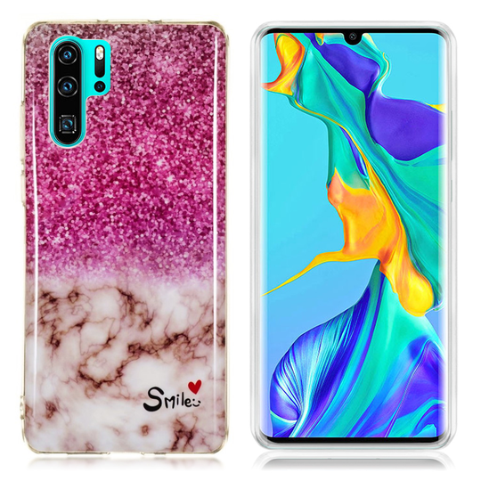 Huawei P30 Pro marmori kuosinen suojakotelo - Malli D