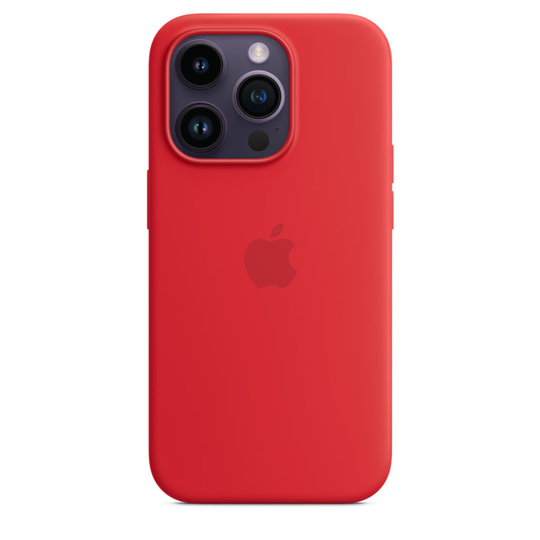 APPLE IPhone 14Pro Sil Case MgS Red