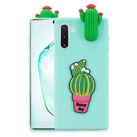 Cute 3D Samsung Galax Note 10 kuoret - Kaktus