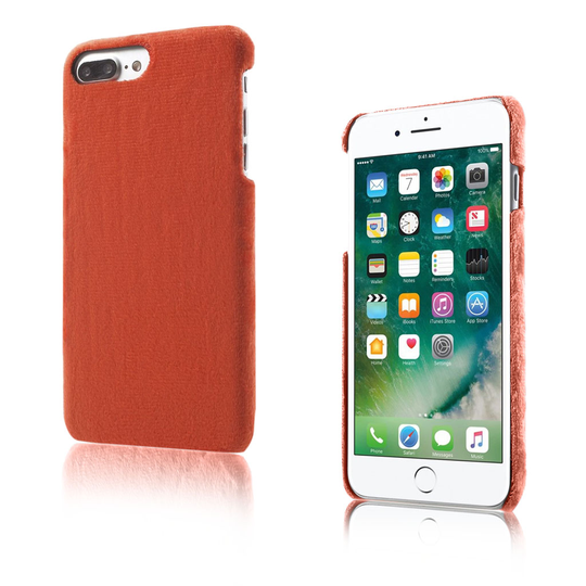 Lundbye Phone 7 Plus / 8 Plus Karva Päällystetty Kova Muovikuori - Punainen