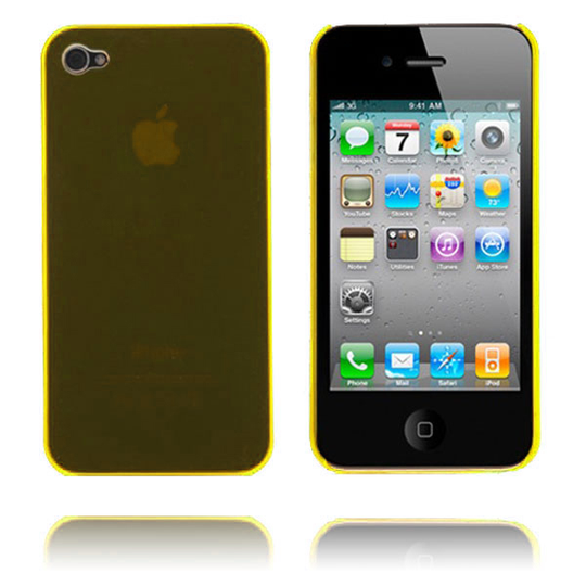 Slim Sarja (Keltainen) iPhone 4 Suojakuori