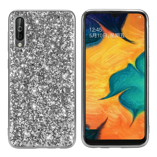 Glitter Samsung Galaxy A50 kuoret - Hopea