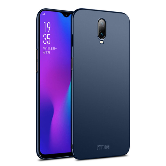 OnePlus 6T MOFI ohut himmeä pintainen kova muovinen takasuoja kuori - Sininen
